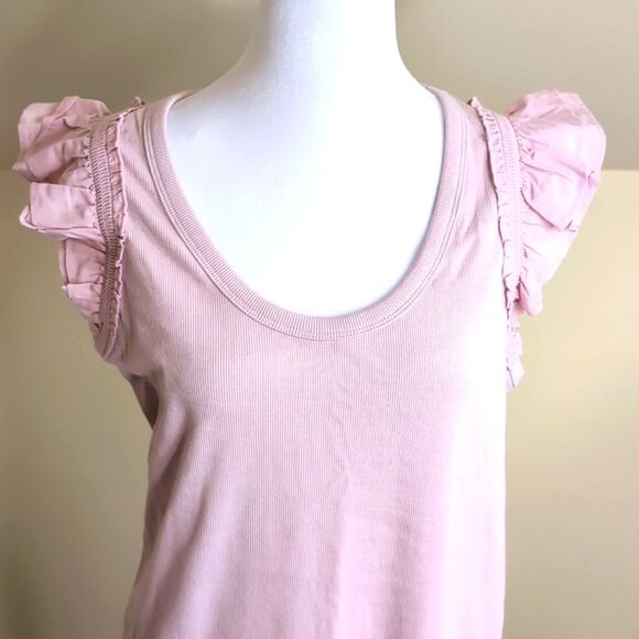 The Nines by Hatch XL Pink Ruffle Sleeve Dress, NEW - Picture 1 of 7